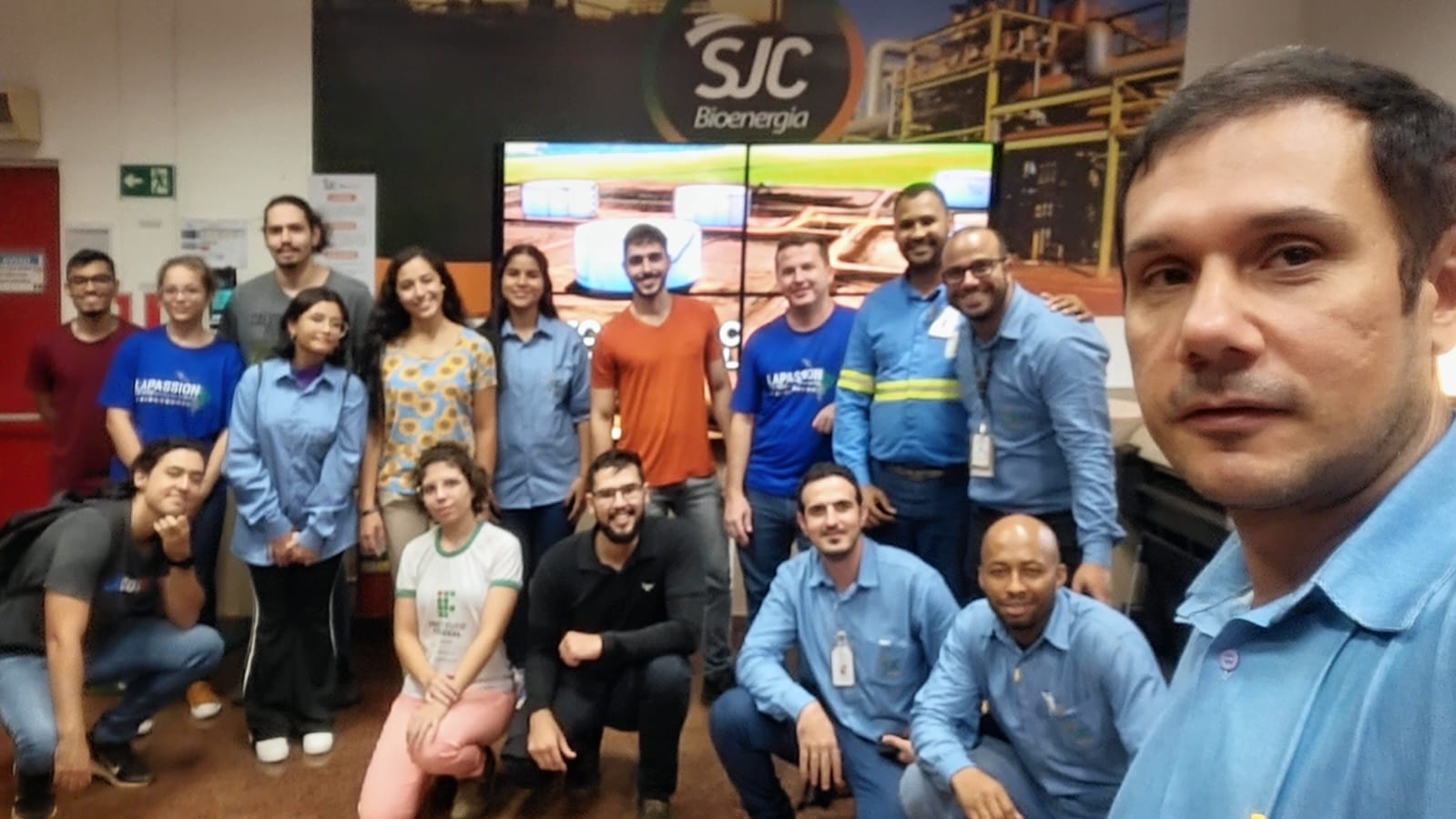 Visita técnica da equipe do Brampssol que está trabalhando na solução do problema apresentado pela SJC Bioenergia